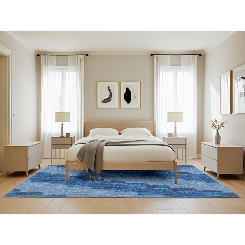 Tapis bleu, Rectangle 5 pi x 8 pi