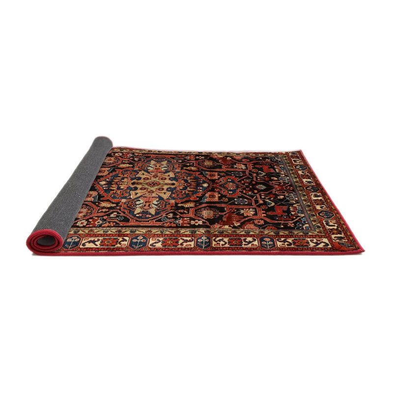 Tapis rouge à motif sud-ouest, Rond 7 pi
