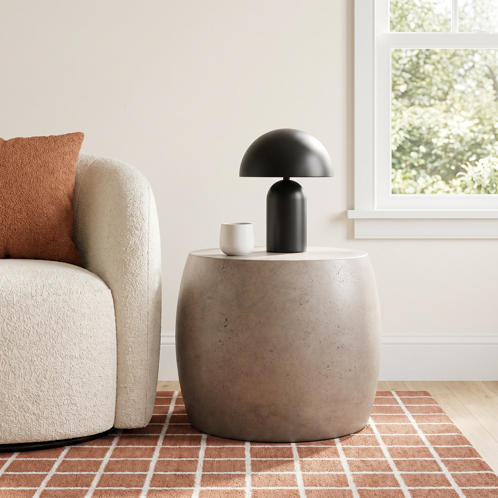 Kinsley End Table, Dark Gray