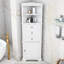  Armoire de salle de bain autoportante à 3 tiroirs et tablettes réglables Nickos-639130488