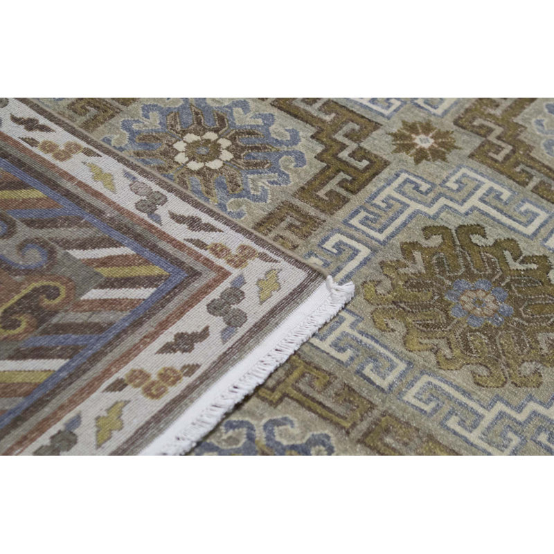 Hand-Knotted High-Quality Brown Area Rug