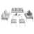Light Gray Cushion/White Frame is out of stock