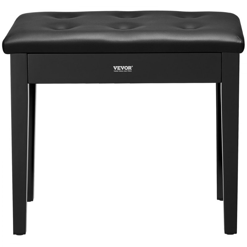 Faux Leather Upholstered Storage Bench, 48.3cm H x 55.9cm W x 35cm D