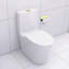Toilette allongée une pièce - blanc