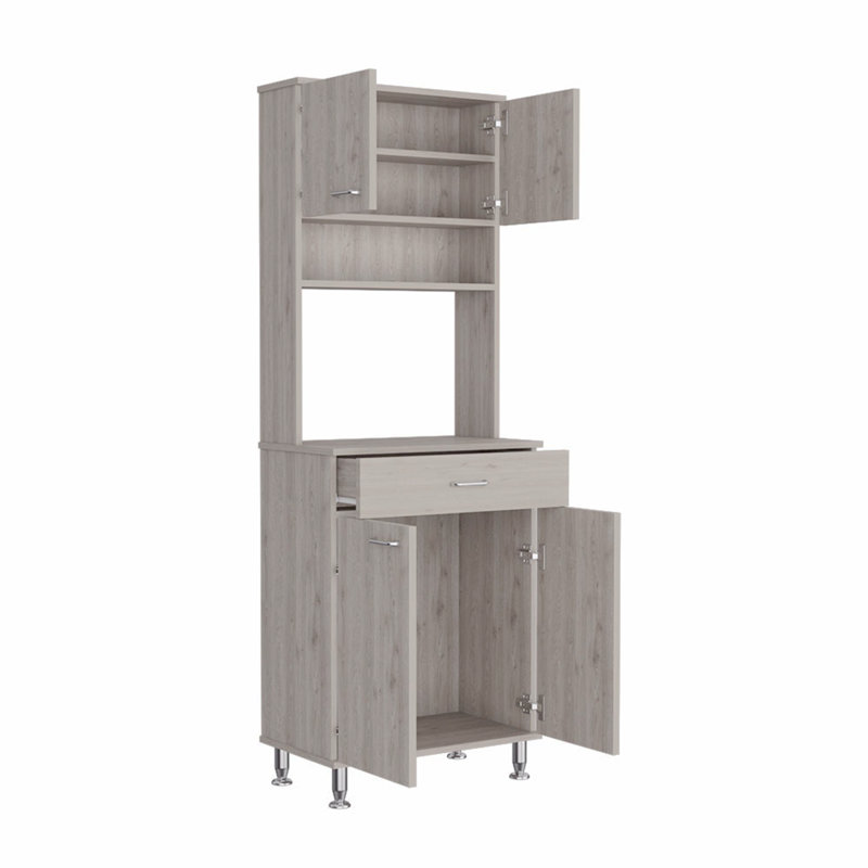 Armoire à deux portes doubles, Gris clair