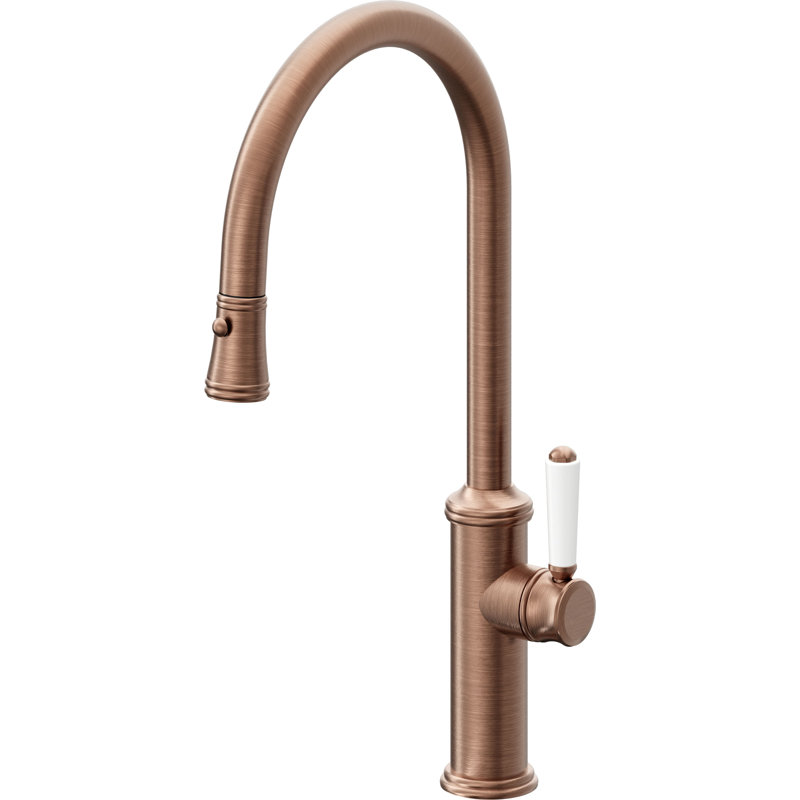 Davoli Kitchen Faucet, Antique Copper Flat
