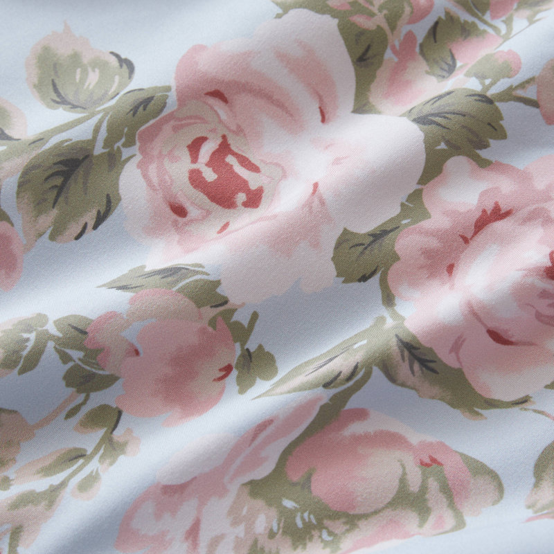 Ensembles de literie à motif floral bleu, édredon simple en microfibre XL, maison de campagne
