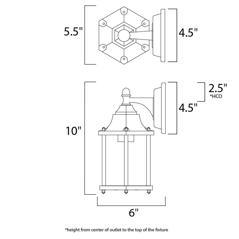 Millbury Wall Light, Empire Bronze