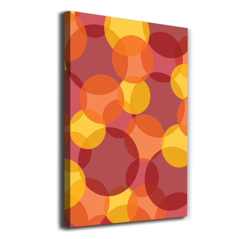 Colored Circles - Wrapped Canvas Print