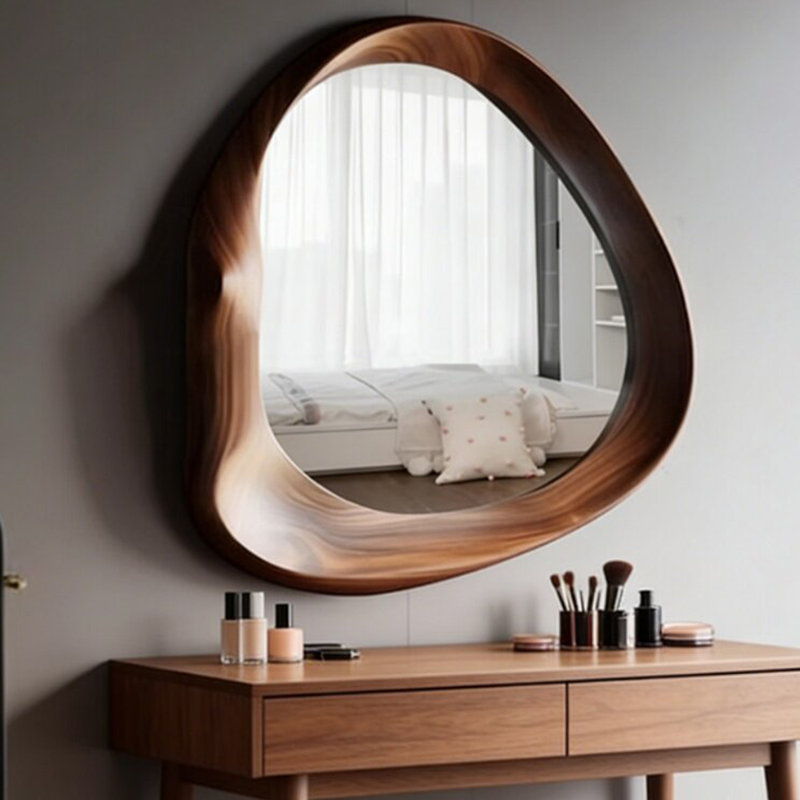 Miroir mural en bois aggloméré Free Form, 31.50"H×23.62"L×1.97"W