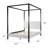Beecher White Boucle Canopy Bed with Iron Frame-228062920