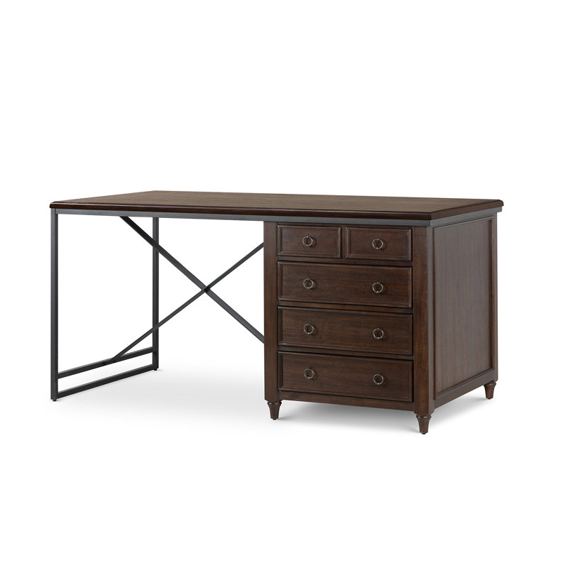 Studio Partners Desk, Whitewash, Truffle