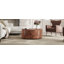 Table basse rotative en bois avec 2 tiroirs Burl