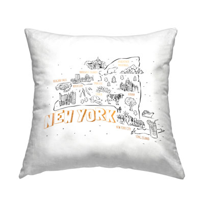 Polyester/Polyester Blend Throw Square Pillow Cover & Insert by Ziwei Li