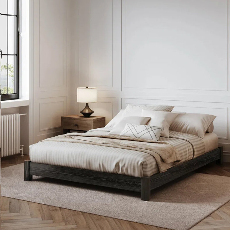 Hardnett Bed Frame, Queen, Black Wash