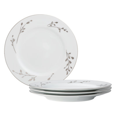 Noritake Birchwood Set Of 4 Salad Plates, 8-1/4"