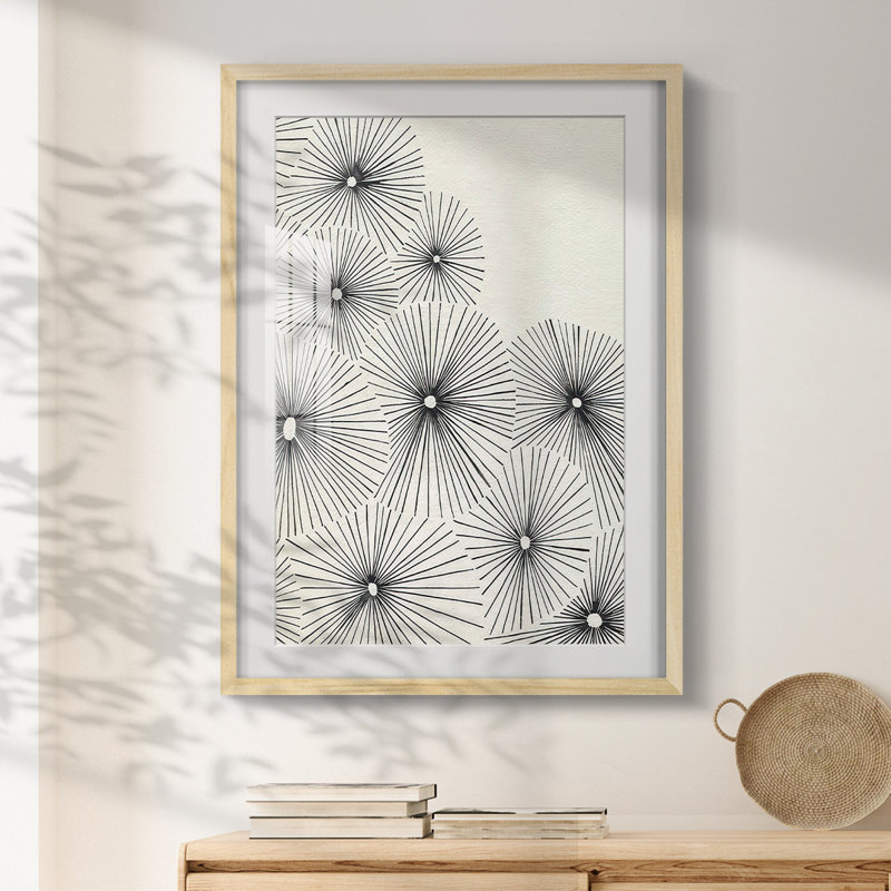 Umbrella Bursts I - Impression encadrée, Naturel, H 25,5 po x l 17,5 po