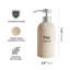 Distributeur de savon à main pour salle de bain et cuisine avec pompe or mat (7 oz / argent mat)-130382963