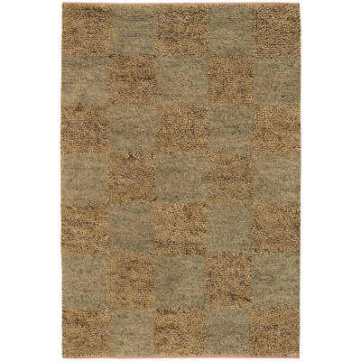 Celsa Authentic Hand-Woven Handmade Brown & Tan Geometric Pebble Wool Area Rug