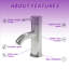 Robinet de lavabo de salle de bain monotrou à 1 arc avec poignée à faible arche commerciale / résidentielle avec drain WaterSense-72767413
