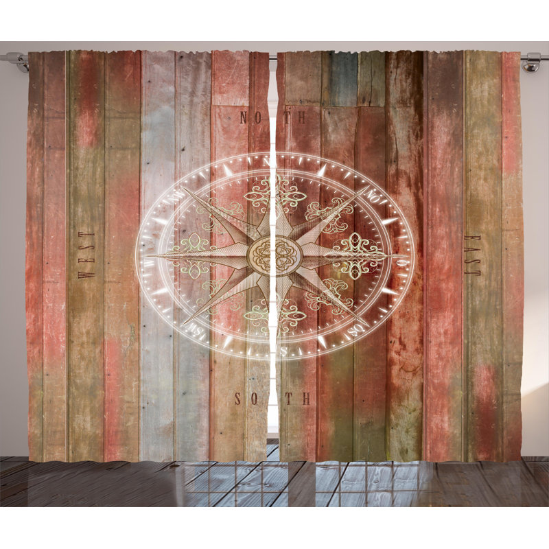 Esperance Semi Sheer Curtain Pair, 54" W x 108" L