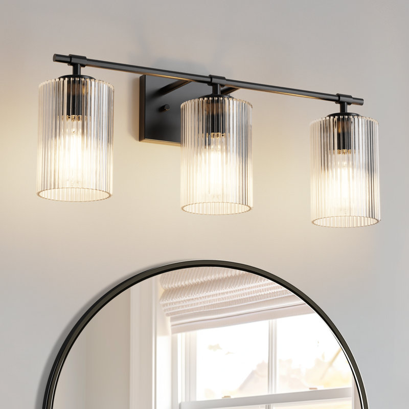 Éclairage pour meuble-lavabo cylindrique à 3 lumières
