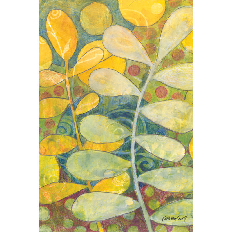Rising Green II by Kathrine Lovell - Wrapped Canvas Painting, 46cm H x 30cm x 3.8cm D