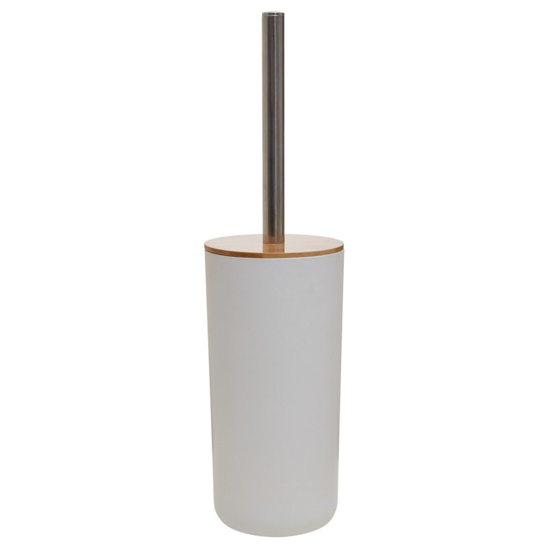 Lemay Free-Standing Toilet Brush & Holder, White