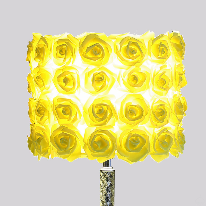 Lampe de table en acrylique / métal, Jaune, Noir