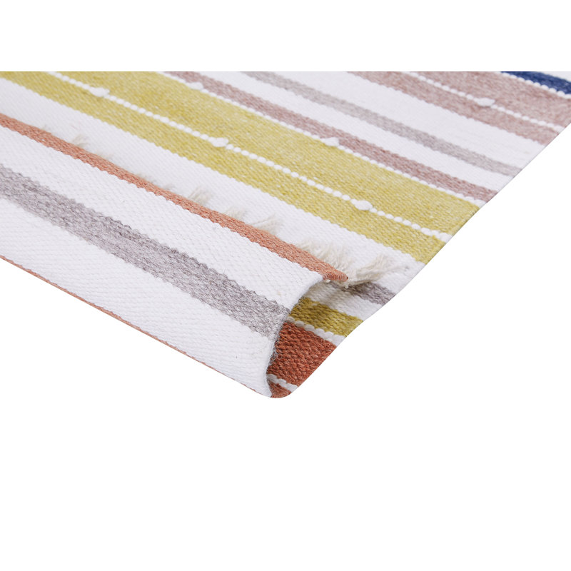 Waroona Striped Hand Woven Area Rug, Rectangle 140 x 200cm