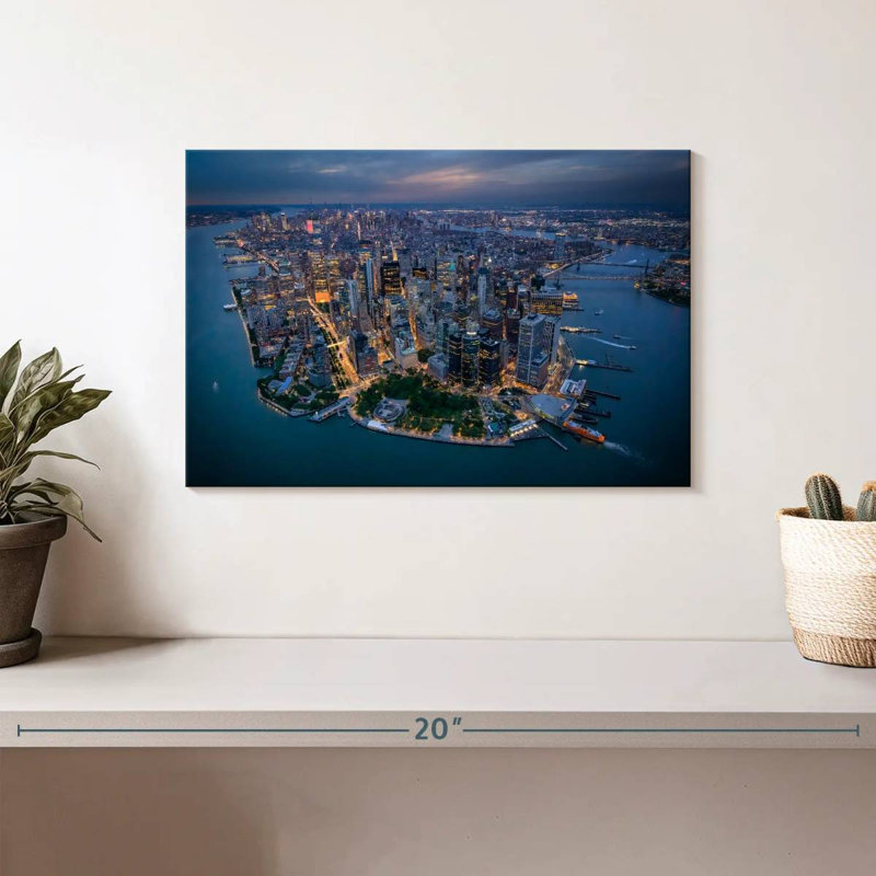 Ravi, New York, vu d'en haut, H 8 po x l 12 po