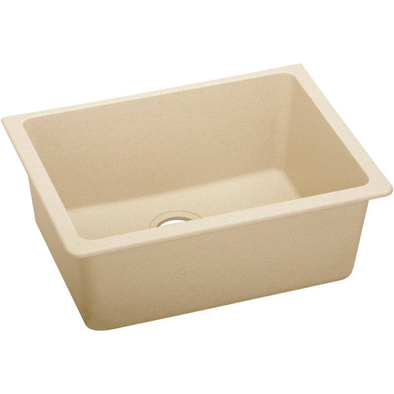 Quartz Classic 24-5/8" x 18-1/2" x 9-1/2" Undermount Kitchen Sink, Sand