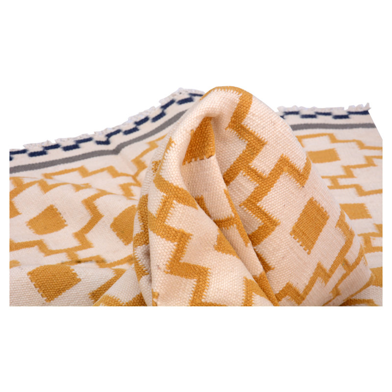 Burden Geometric Hand Woven Area Rug, Rectangle 170 x 240cm