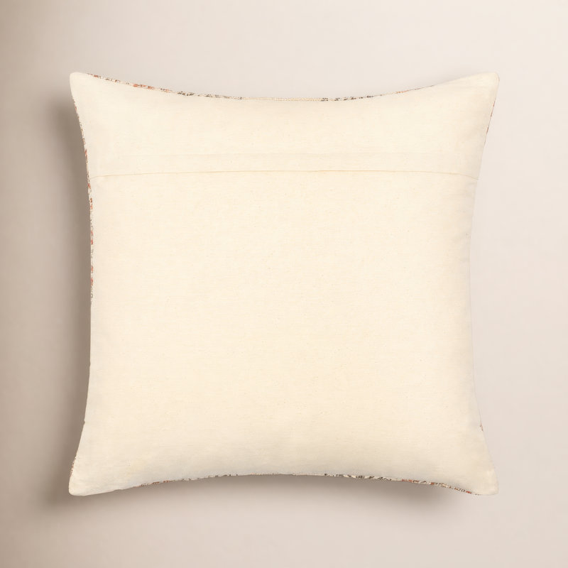 Rowen Throw Pillow Cover, 18" H x 18" W, Polyester