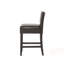Tabouret de comptoir rembourré avec structure en bois massif, ensemble de 2-587419729