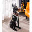 Décoration doberman en résine de luxe avec plateau