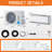 Mini Split Air Conditioner and Heater, SEER2 22 12000 BTU Energy Star AC with Wi-Fi Smart Control, Voice Assistant, Self-Cleaning, Easy Installation, 115V