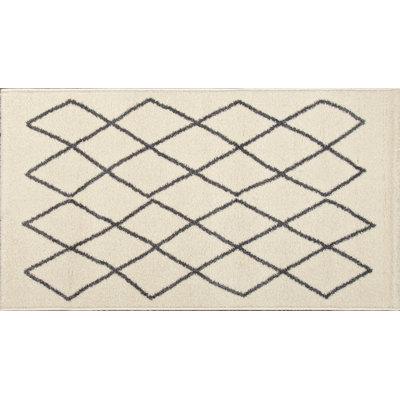 Tapis ivoire/noir Quattlebaum
