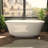 Elegance 67 in. L x 31-1/4 in. W x 23-3/4 in. H Freestanding Acrylic Bathtub, Drain-101073547
