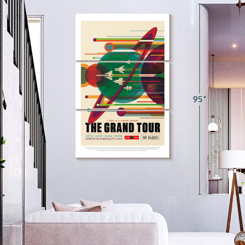 Oberle Grand Tour rétro, H 74 po x l 48 po
