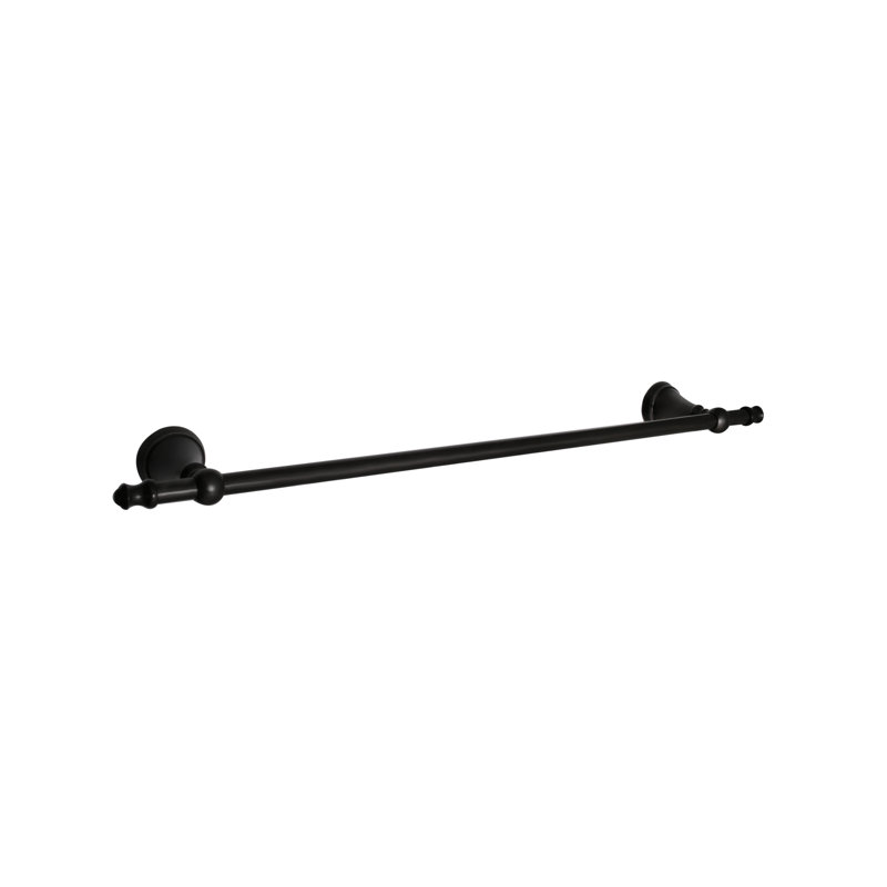 Porte-serviettes mural 25,75 po, Noir mat