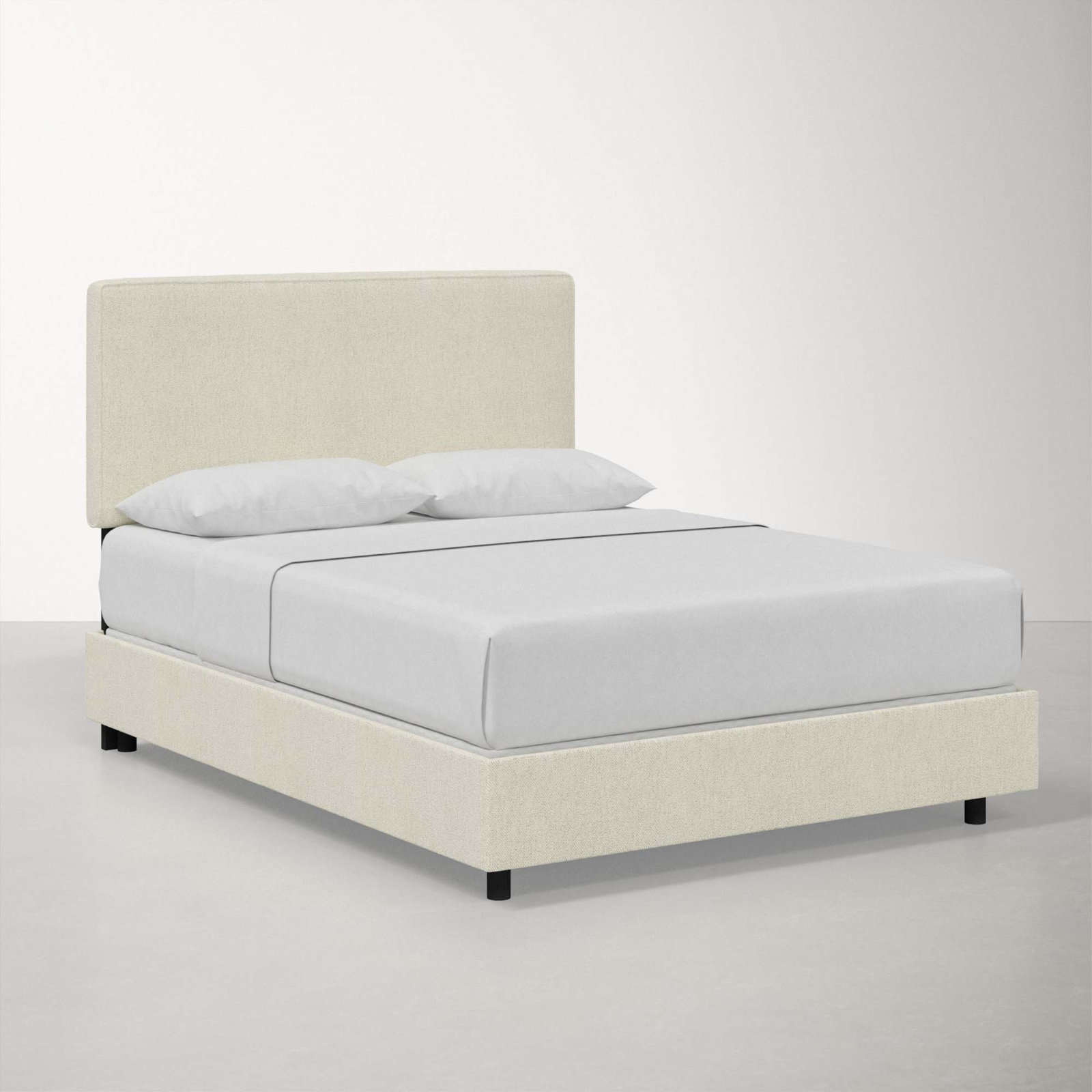 Marquise Cotton Upholstered Bed, King, Milsap Canvas Sustain® Tweed