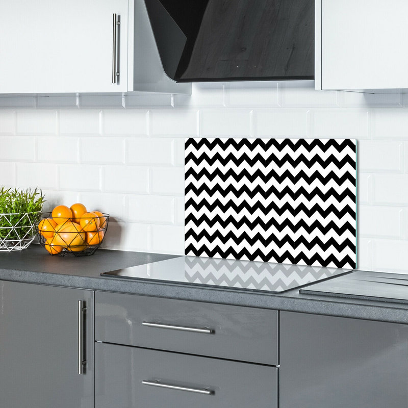Oxly Abstract Curved Stripes Chopping Board, 80cm L x 52cm W