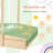 EROMMY 43.7'' x 43.3'' Solid Wood Square Sandbox with Cover
