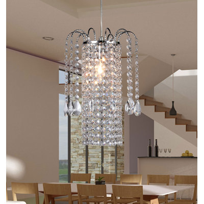 Luminaire suspendu en cristal 1 lumière