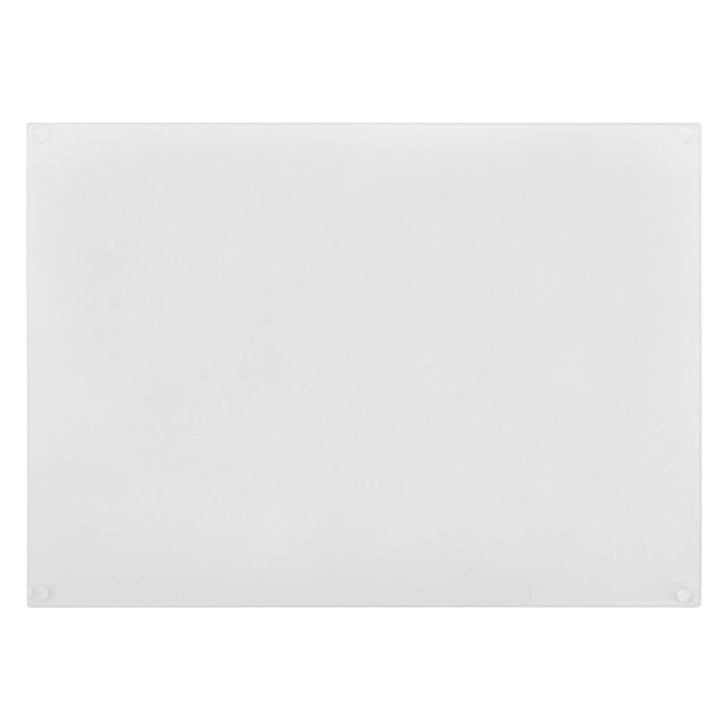 Tempered Glass Camellia Flower Illustration Chopping Board, 39 cm W x 28.5 cm L