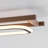  35″‌ Modern Farmhouse 2-Light Rectangle Linear Geometric Integrated LED Flush Mount-870524236
