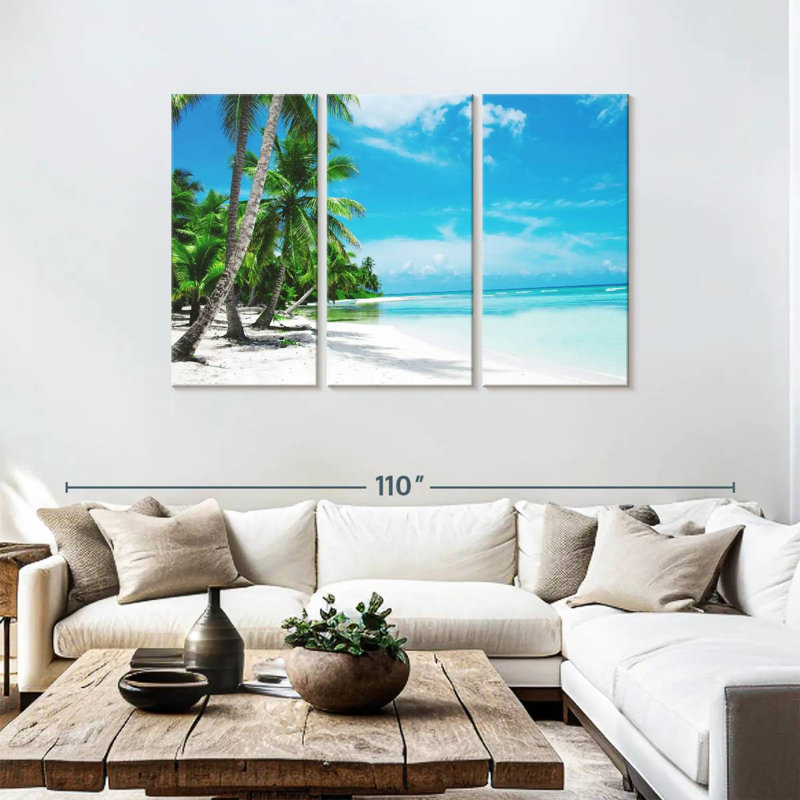 Gillard Beach Triptych, H 48 po x l 74 po