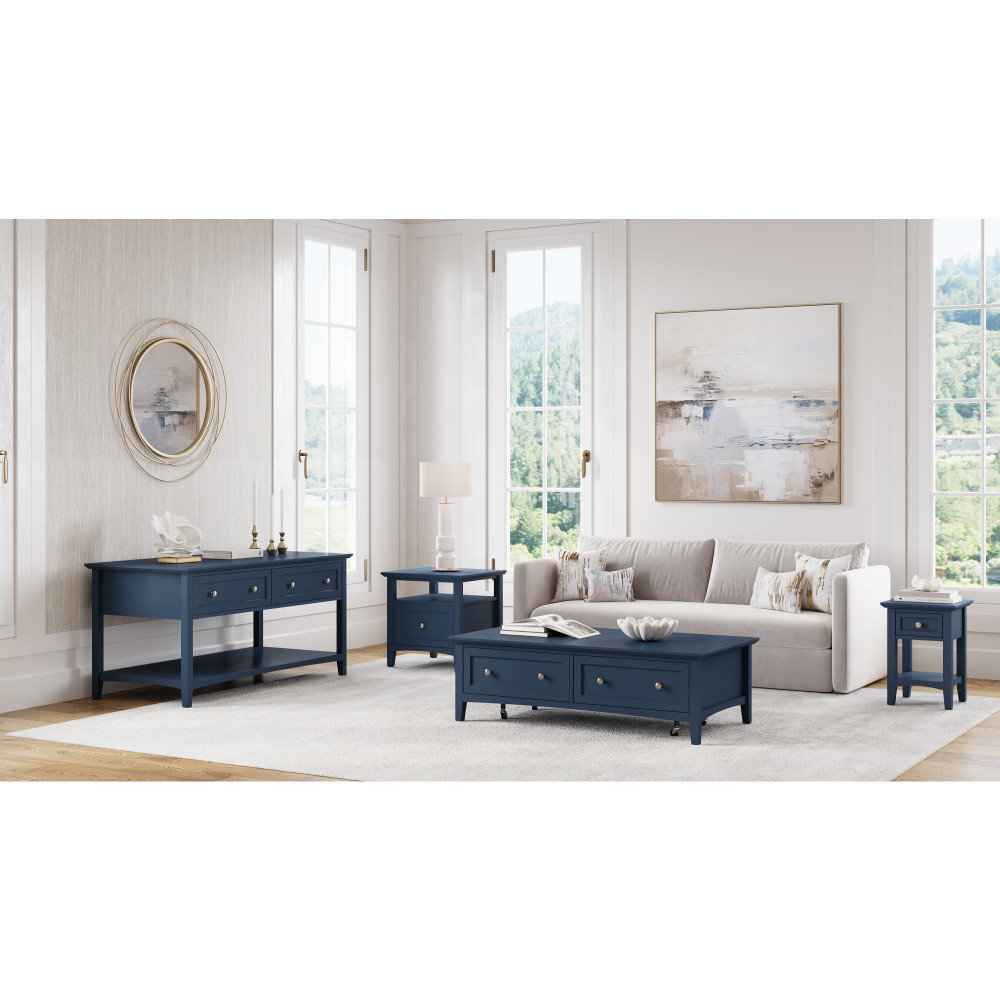 Renee 60" Console Table, Blue