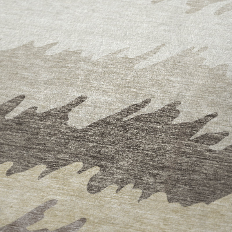 Jeté à rayures Addison Sherpa ASB736, Taupe